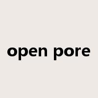 open pore是什么意思