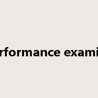 performance examine是什么意思