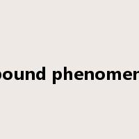 rebound phenomenon是什么意思