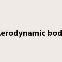 Aerodynamic body是什么意思