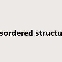 disordered structure是什么意思