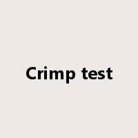 Crimp test是什么意思