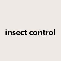 insect control是什么意思