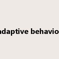 adaptive behavior是什么意思