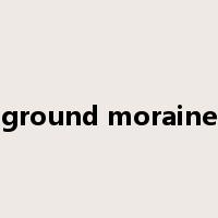 ground moraine是什么意思