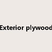 Exterior plywood是什么意思