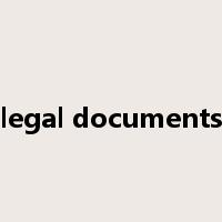 legal documents是什么意思
