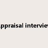 Appraisal interview是什么意思