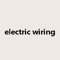 electric wiring是什么意思