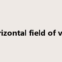 Horizontal field of view是什么意思
