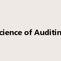 Science of Auditing是什么意思