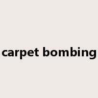 carpet bombing是什么意思
