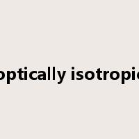 optically isotropic是什么意思