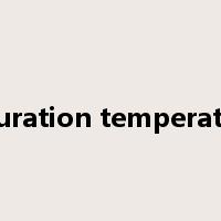 saturation temperature是什么意思