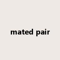 mated pair是什么意思