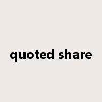 quoted share是什么意思