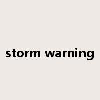 storm warning是什么意思