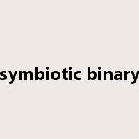 symbiotic binary是什么意思