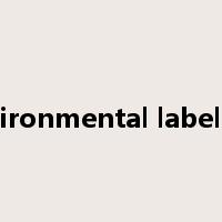 environmental labelling是什么意思