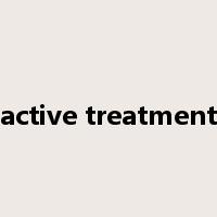 active treatment是什么意思