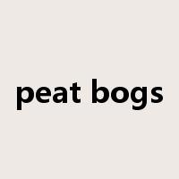 peat bogs是什么意思