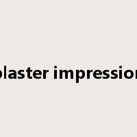 plaster impression是什么意思