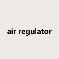 air regulator是什么意思