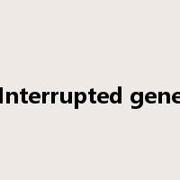 Interrupted gene是什么意思