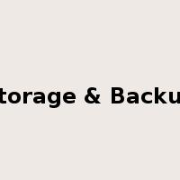 Storage & Backup是什么意思