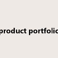 product portfolio是什么意思