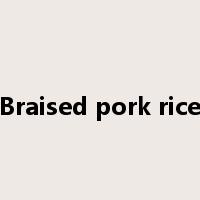 Braised pork rice是什么意思