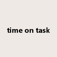 time on task是什么意思