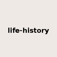 life-history是什么意思