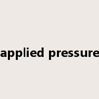 applied pressure是什么意思