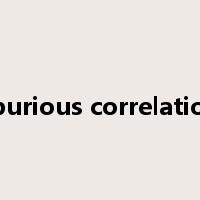spurious correlation是什么意思