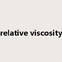 relative viscosity是什么意思