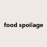food spoilage是什么意思