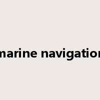 marine navigation是什么意思