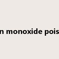 carbon monoxide poisoning是什么意思
