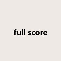 full score是什么意思