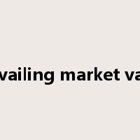 prevailing market value是什么意思