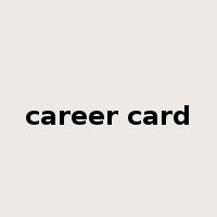 career card是什么意思