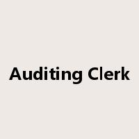 Auditing Clerk是什么意思