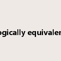 logically equivalent是什么意思