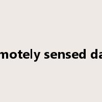 remotely sensed data是什么意思