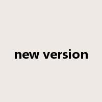 new version是什么意思