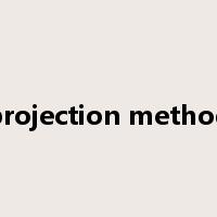 projection method是什么意思