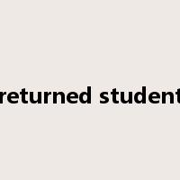 returned student是什么意思