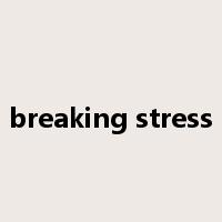 breaking stress是什么意思