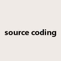 source coding是什么意思